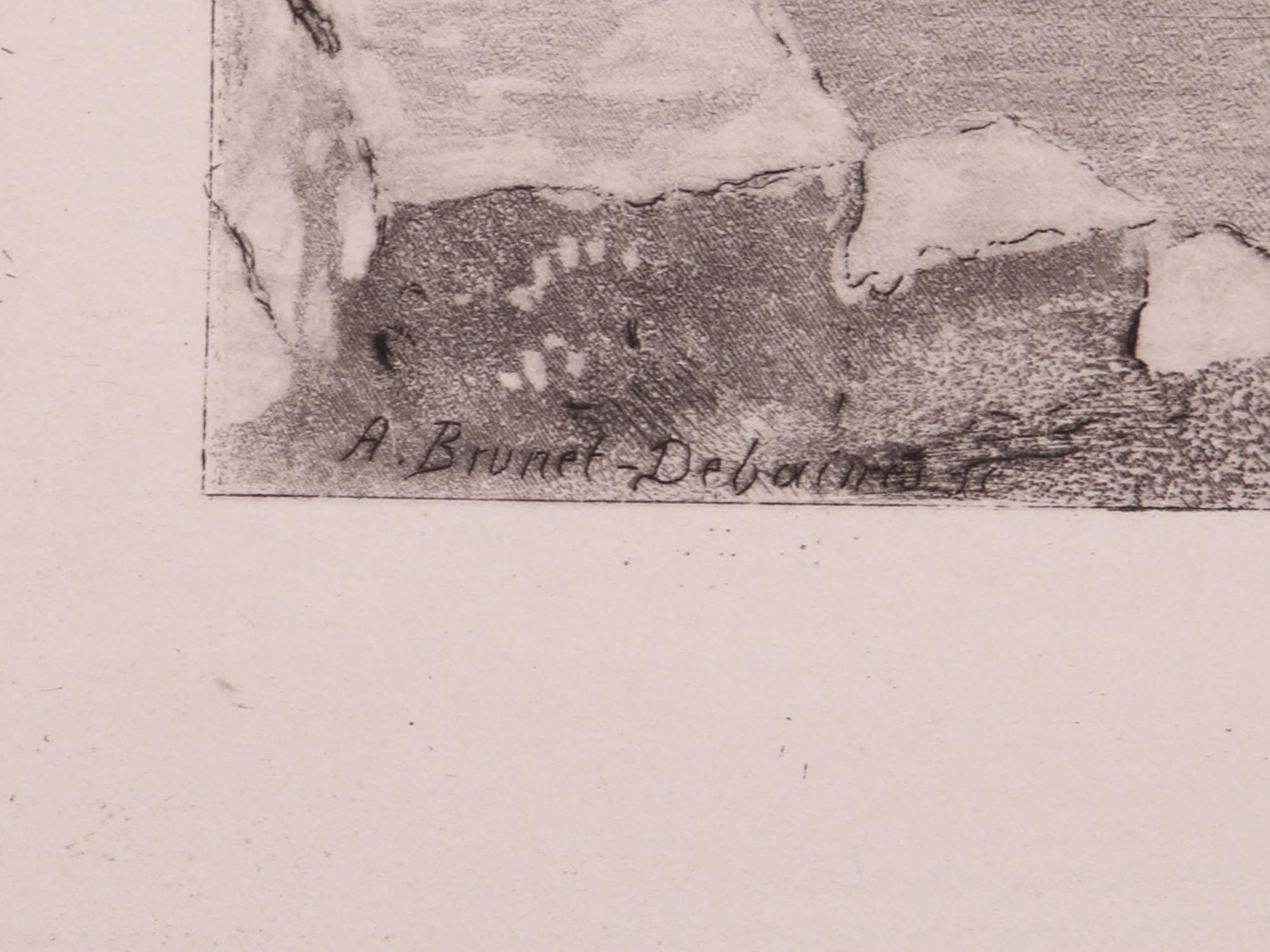 PAIR ANTIQUE ETCHINGS OF LANDSCAPE AFTER TURNER PIC-4